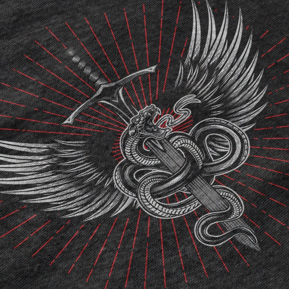 Maglietta Triblend "Serpente & Spada"